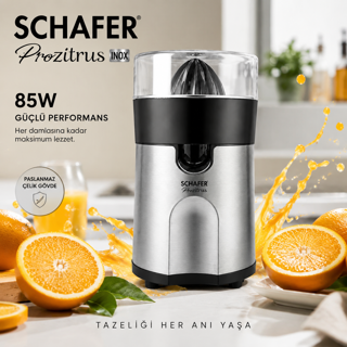 آبمرکباتگیری 85 وات پروزیتروس اینوکس - شفر (Schafer Prozitrus Inox 85W Citrus Juicer)