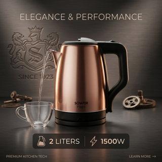 کتری برقی شفر مدل هیتز - توان ۱۵۰۰ وات | Schafer Hitze Electric Kettle - 2 Liters